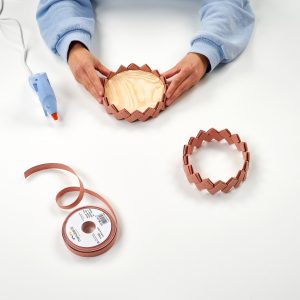 paso 14 para hacer manualidad cesta de lino