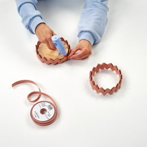 paso 15 para hacer manualidad cesta de lino