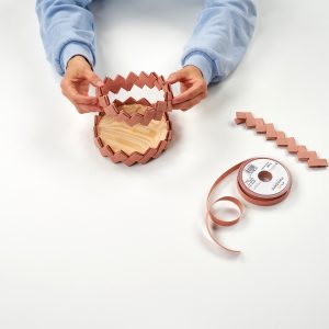 paso 16 para hacer manualidad cesta de lino