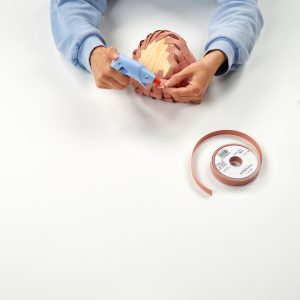 paso 22 para hacer manualidad cesta de lino