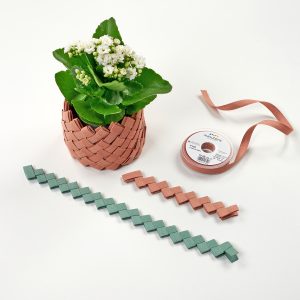 paso 25 para hacer manualidad cesta de lino